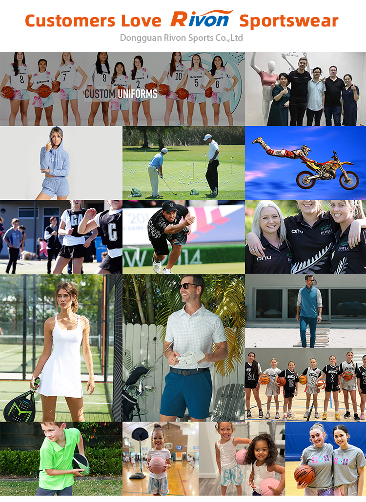 RIVON SPORTS customer teams and uniforms