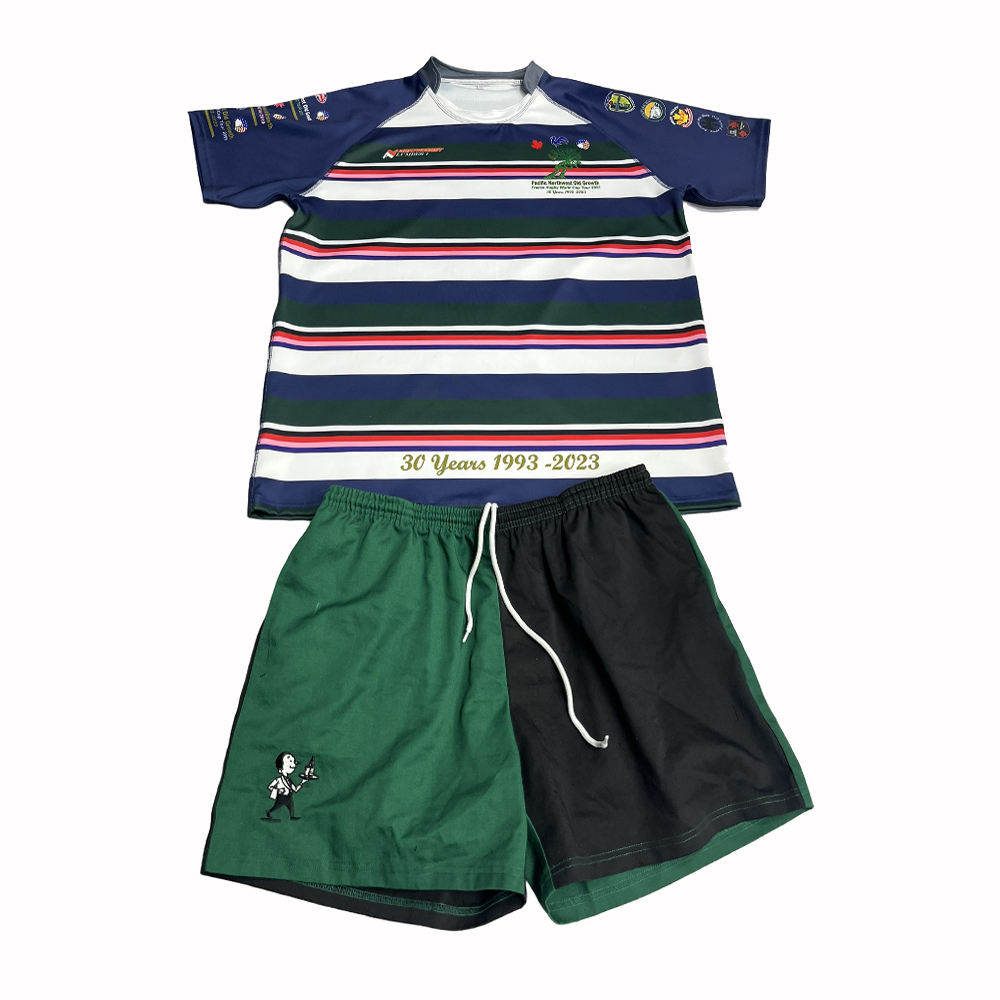 Customized Men's Polyester Rugby Shirts Quick Dry Personaliz…